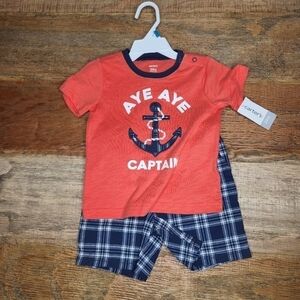 New Carter's "AYE-AYE CAPTAIN" 2-PIECE 24m